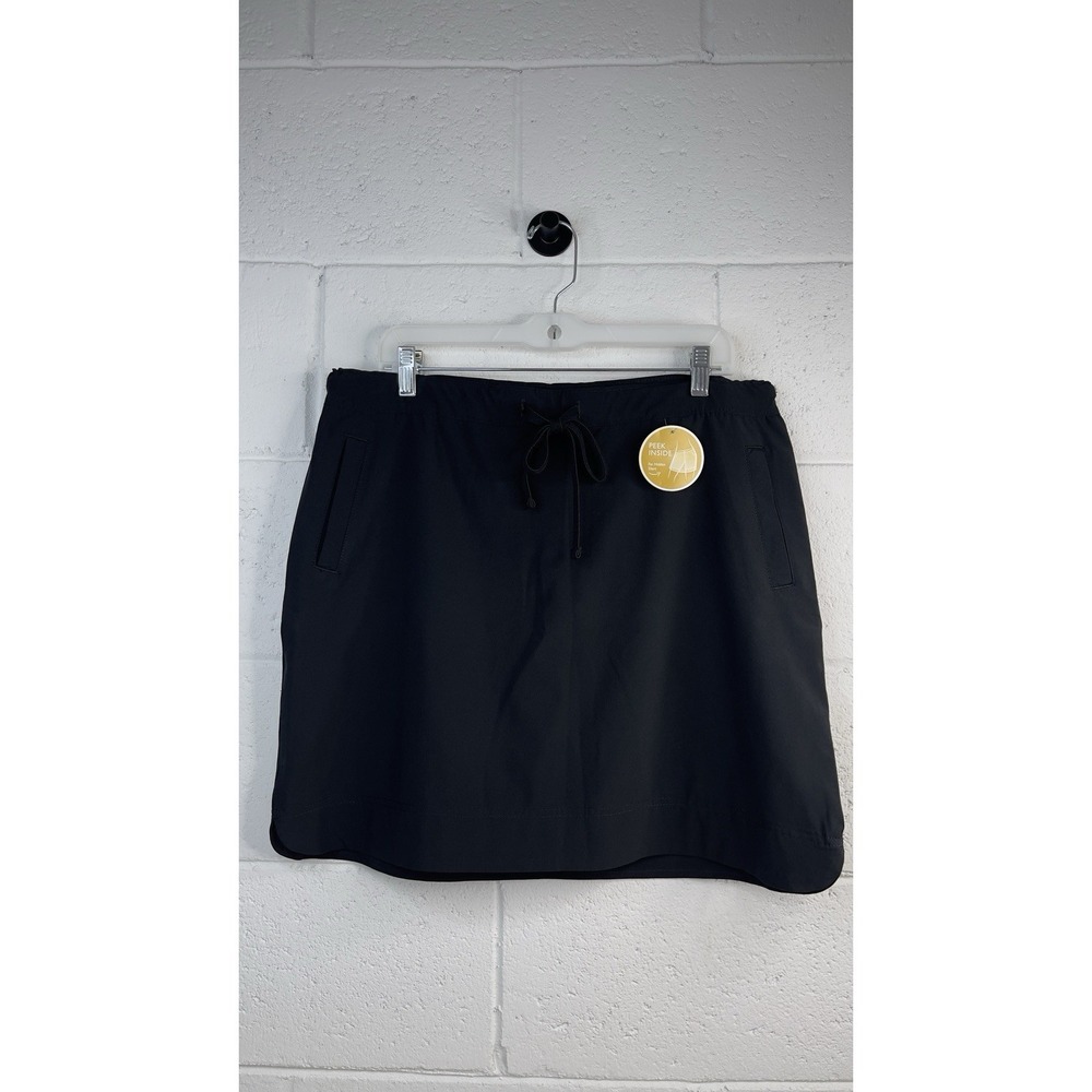 Riders By Lee  Women's on The Go Black Skort Skirt Shorts NWT Size‎ 14-Medium
